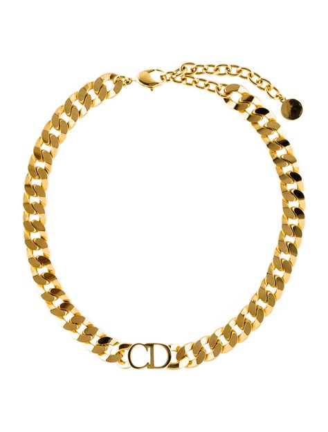 christian dior cd chain|Christian Dior necklace price.